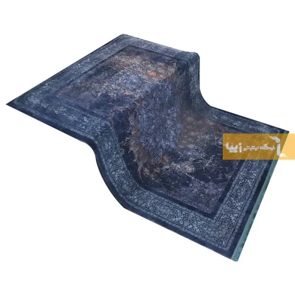 فرش سرمه ای طرح کیانیت7