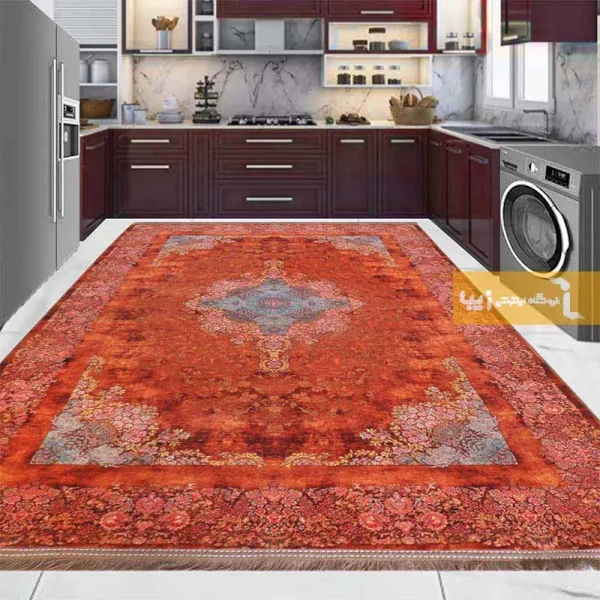 فرش قرمز طرح کارنلین1