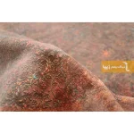 فرش گرد قهوه ای طرح آراگونیت4