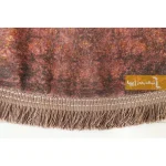 فرش گرد قهوه ای طرح آراگونیت10