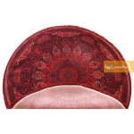 فرش گرد قرمز طرح لعل7