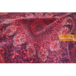 فرش گرد قرمز طرح لعل6