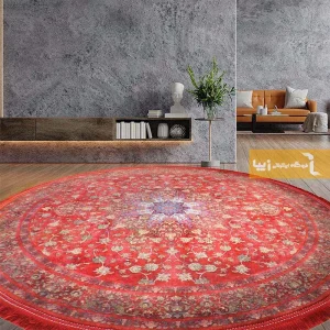 فرش گرد طرح مرجان1