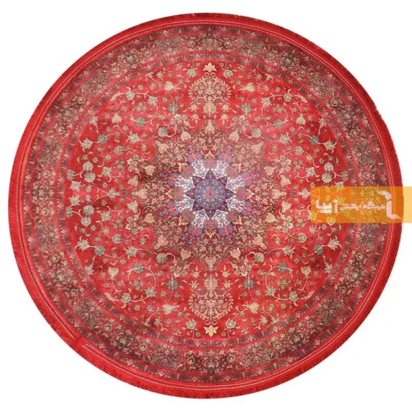 فرش گرد طرح مرجان3