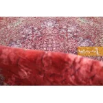 فرش گرد قرمز طرح نجوا2