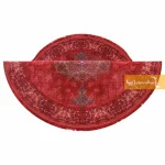 فرش گرد قرمز طرح نجوا8